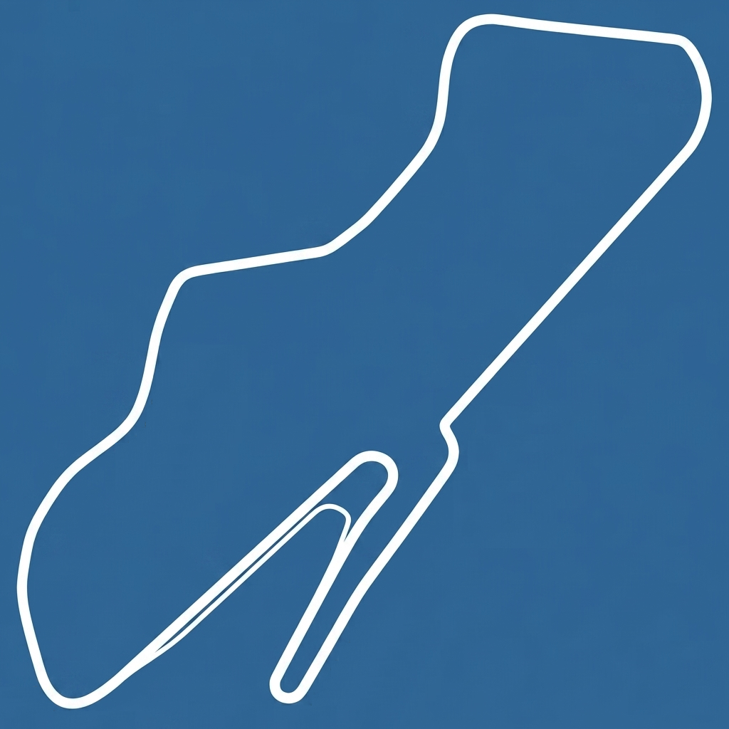 Donington Park track outline